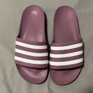 Brand new adidas pink slides size 6